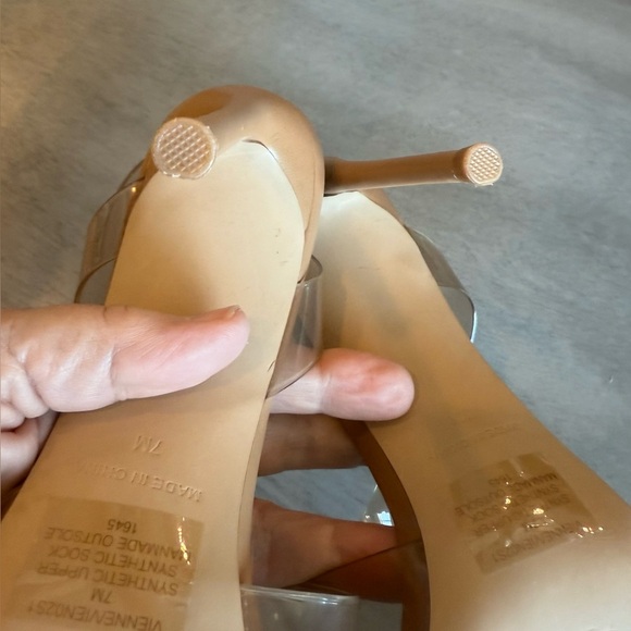 Steve Madden Vienne Clear Strap Heeled Sandal – Size 7M barely worn - Picture 5 of 7